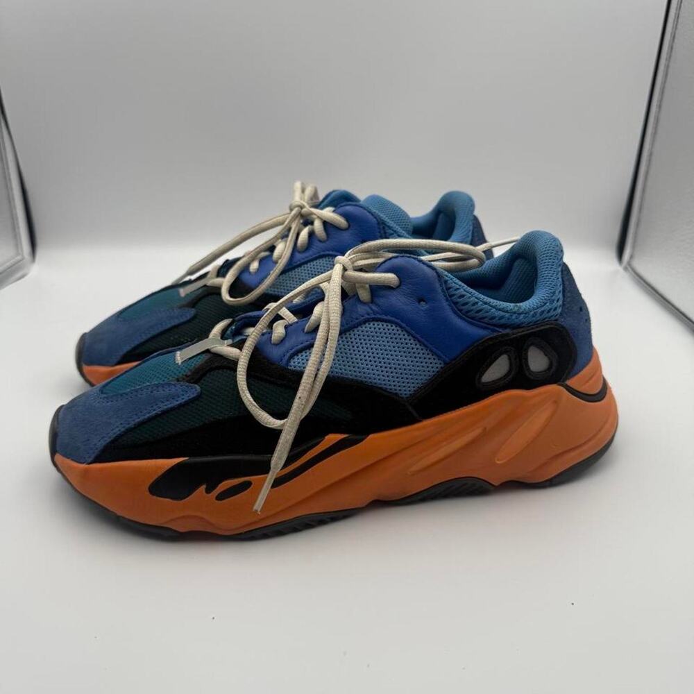 Yeezy Boost 700 Bright Blue size 9.  GZ0541 Blue/Orange Men’s Sneaker. No box